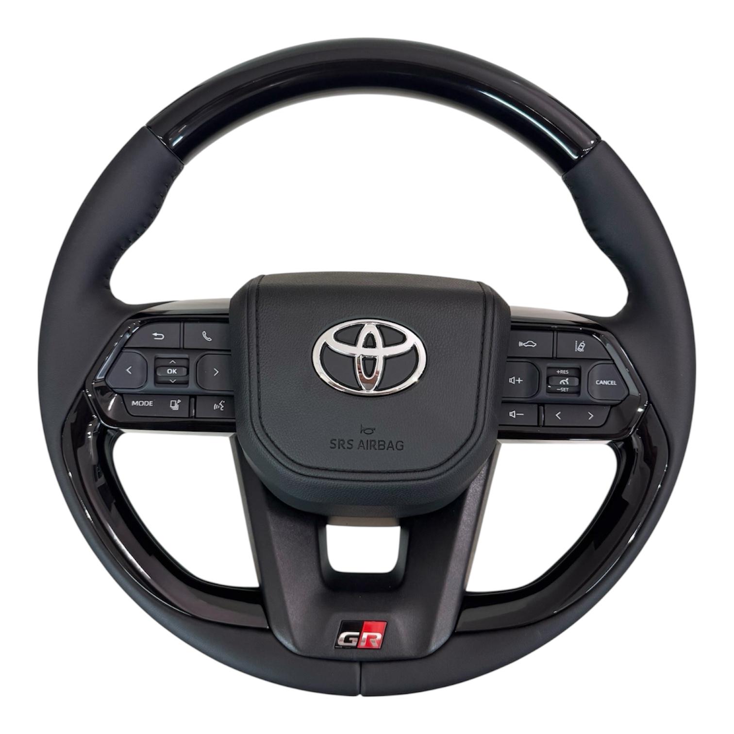 Кермо для Toyota Land Cruiser 100/Prado 120 в сборі рояльний лак в стилі LC300 логотип хром (29621097) Кермо для Toyota Land Cruiser 100/Prado 120 в сборі рояльний лак в стилі LC300 логотип хром (29621097)