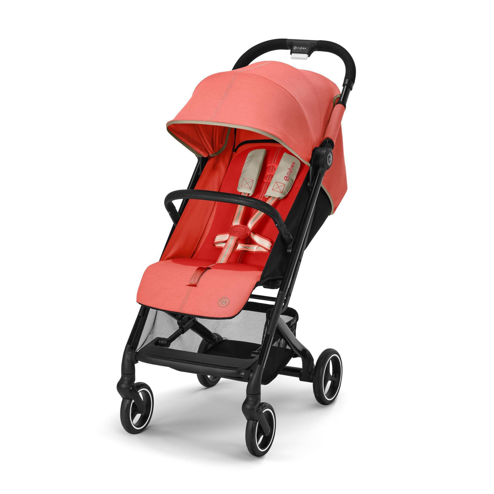Коляска Cybex Beezy Hibiscus с бампером Red (523000211)