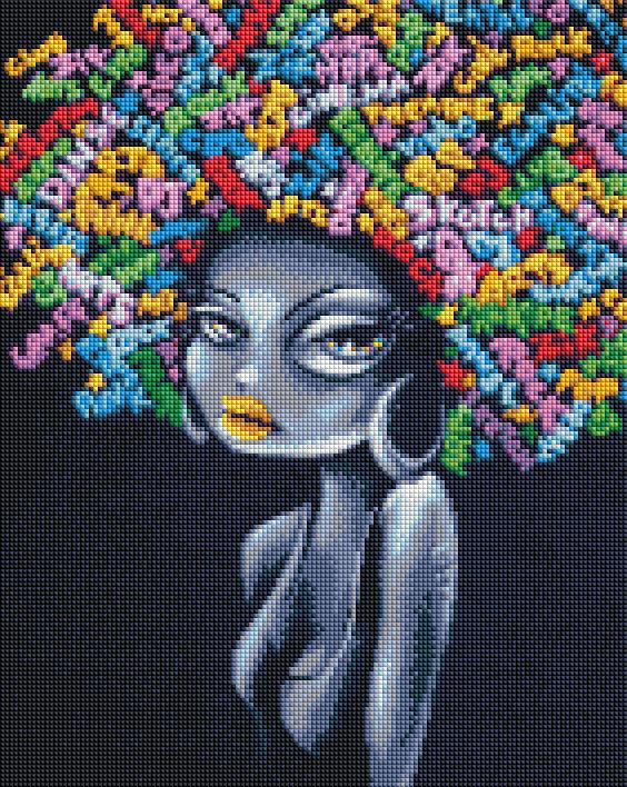 Алмазная мозаика на подрамнике ArtStory Стильная девушка 40x50 см (ASM56)