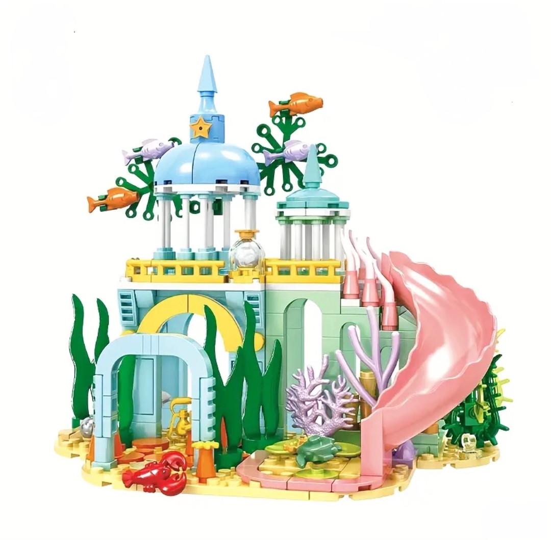 Конструктор WOMA для девочек дом русалочки с рыбками