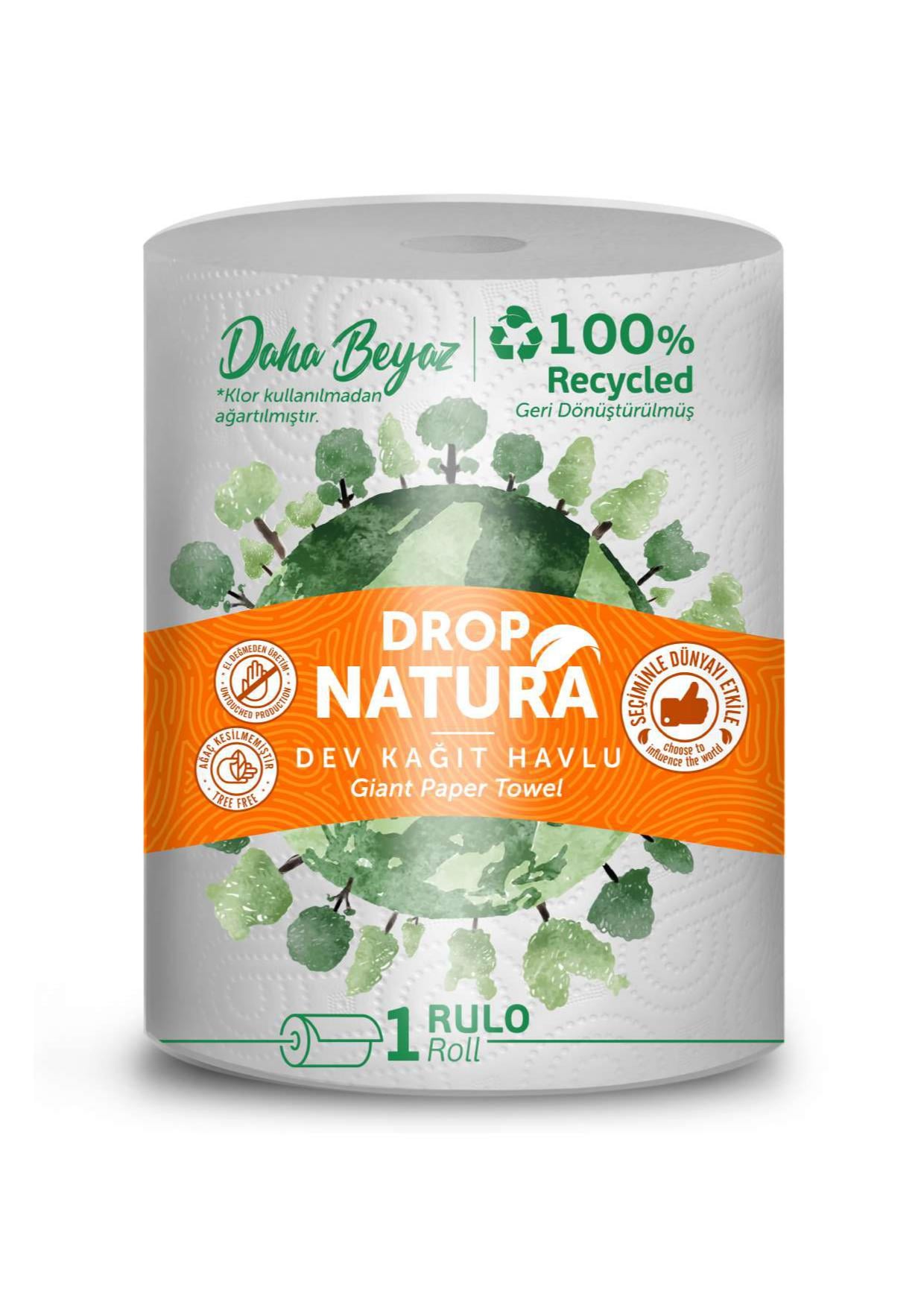 Бумажные полотенца Drop GIANT 2-х слойные 1 рул. Бумажные полотенца Drop GIANT 2-х слойные 1 рул.