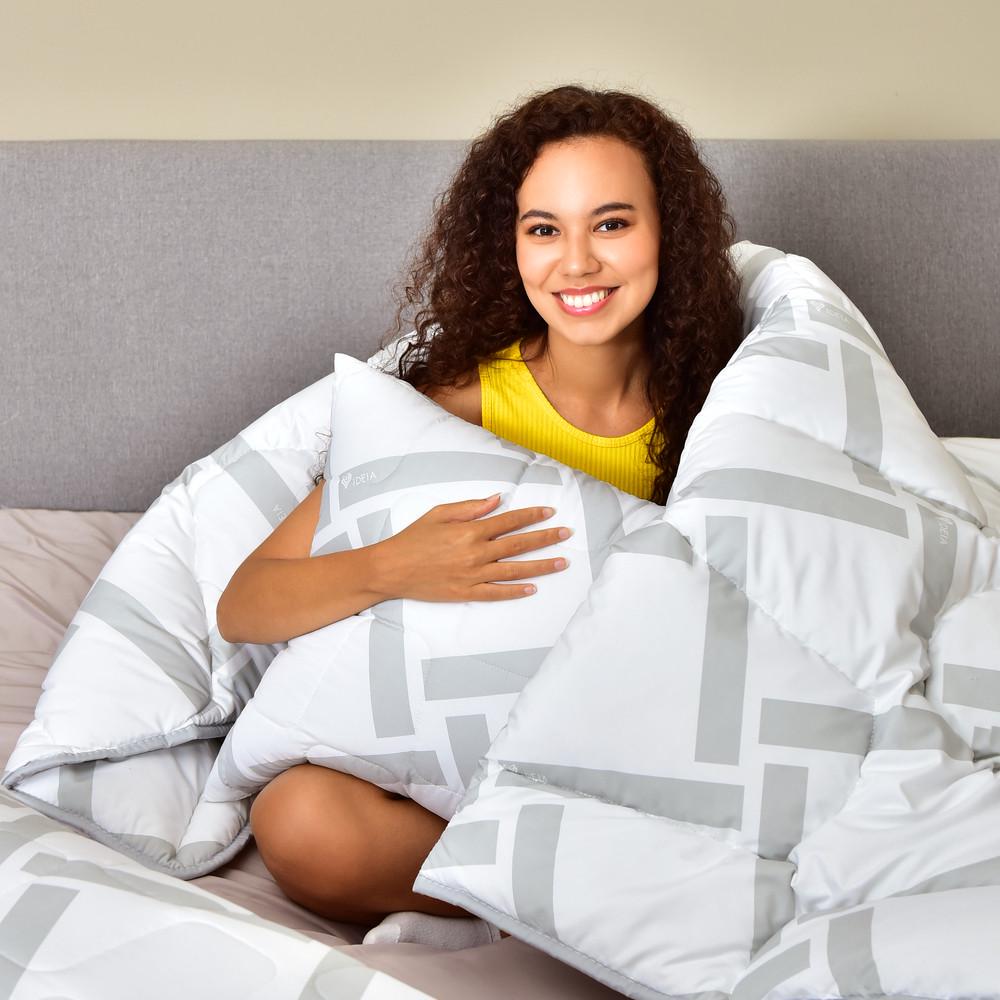 Одеяло IDEIA Elegantly искусственный пух евро 200х220 см/ подушки 50х70 см 2 шт. (8-35565) - фото 2 Одеяло IDEIA Elegantly искусственный пух евро 200х220 см/ подушки 50х70 см 2 шт. (8-35565) - фото 2