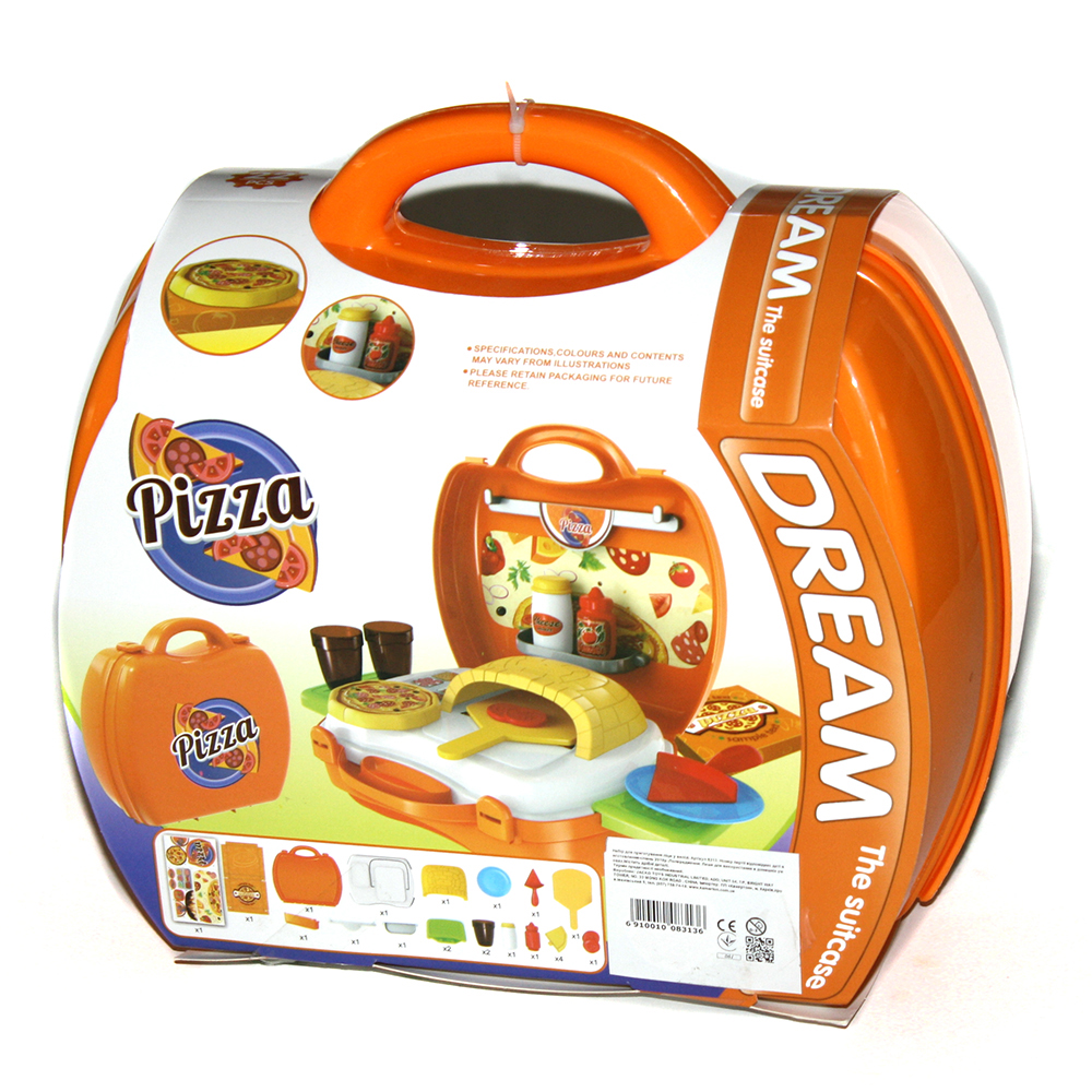 Детский игровой набор кухня Pizza в кейсе 22 предмета (9215689)