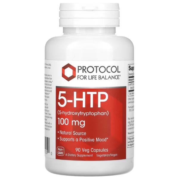 Амінокислота Protocol for Life Balance 5-HTP Триптофан 100 мг 90 вег. капс. (23712978)