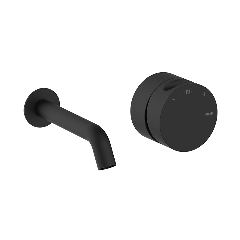 Внешняя часть смесителя GRB Incool 90108002 настенный однорычажный Черный (143657)