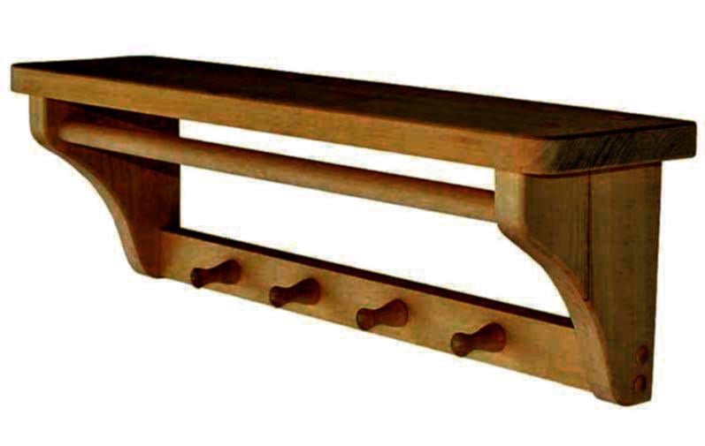 Вішалка банна з дерева Крушина Сієна (ВБА-002005)