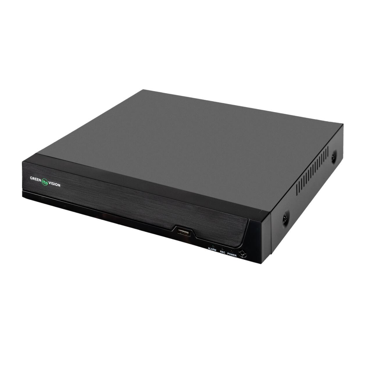 Видеорегистратор IP GreenVision 10-канальный 8MP NVR GV-N-S024/08 8POE Lite