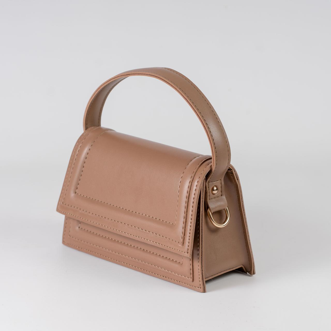 Сумка женская кросс-боди XENIA № 23-24 Темно-бежевый - фото 2