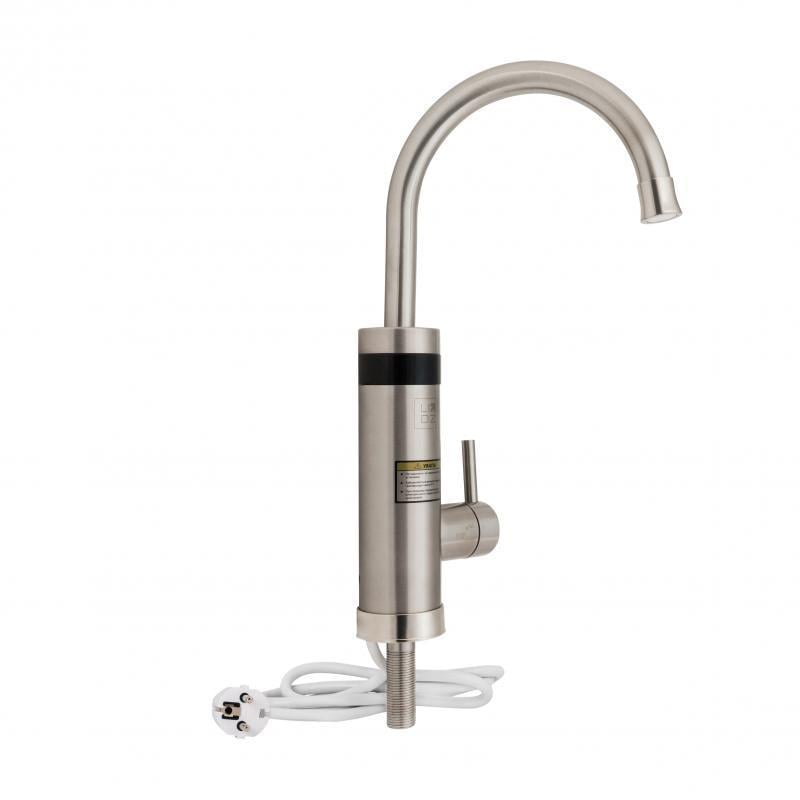 Проточний кран-водонагрівач кухонний для кухні Lidz Warm 060 LDWAR060NKS35881 Nickel (SD00041983)