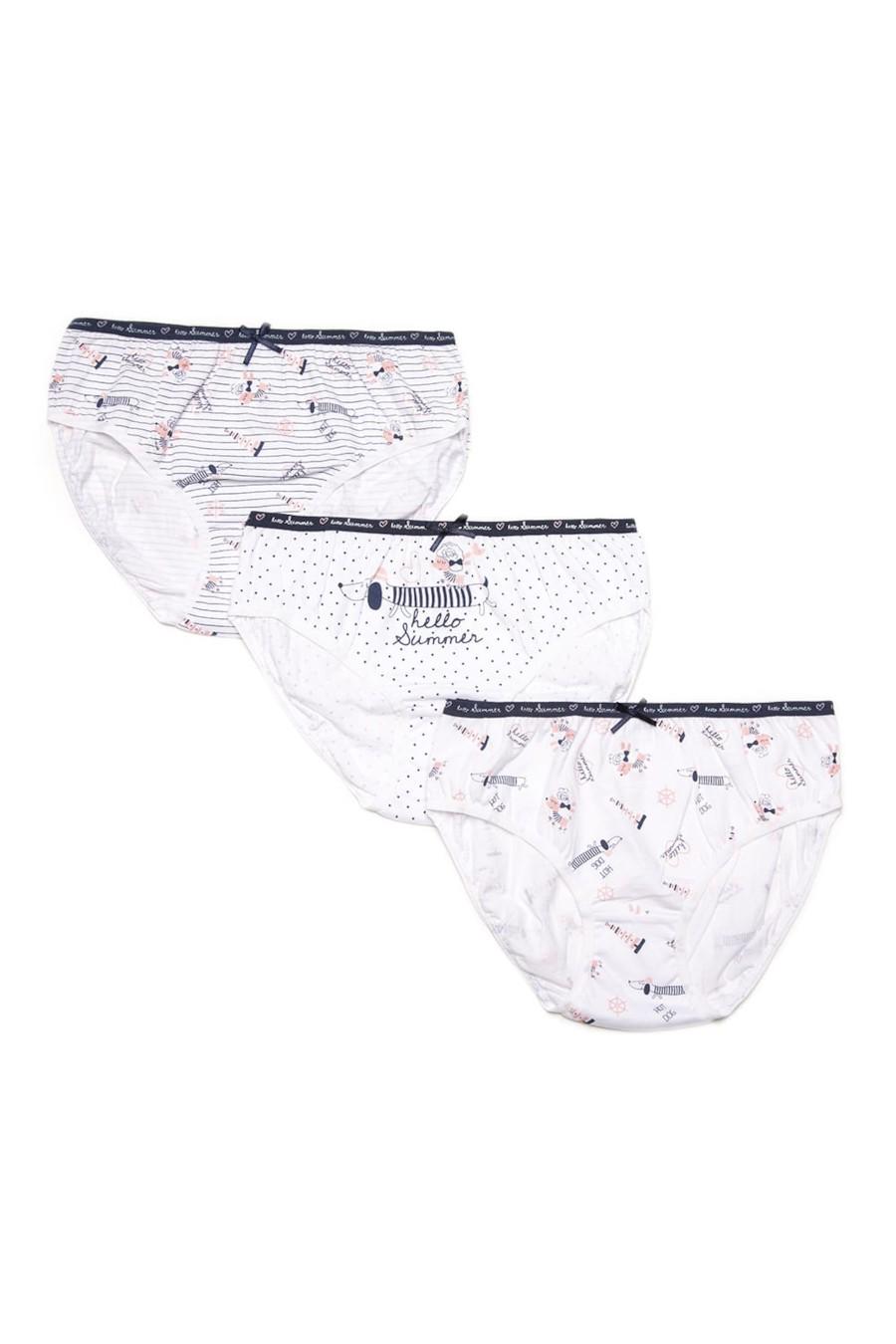 Трусики слип Lama 104-110 см 3 шт. микс Белый (68730)