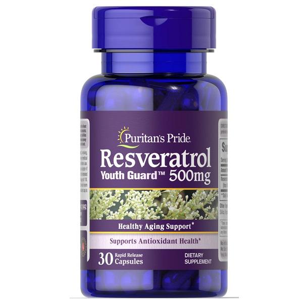 Ресвератрол Puritan's Pride Resveratrol 500mg 30 капс. (000020763)