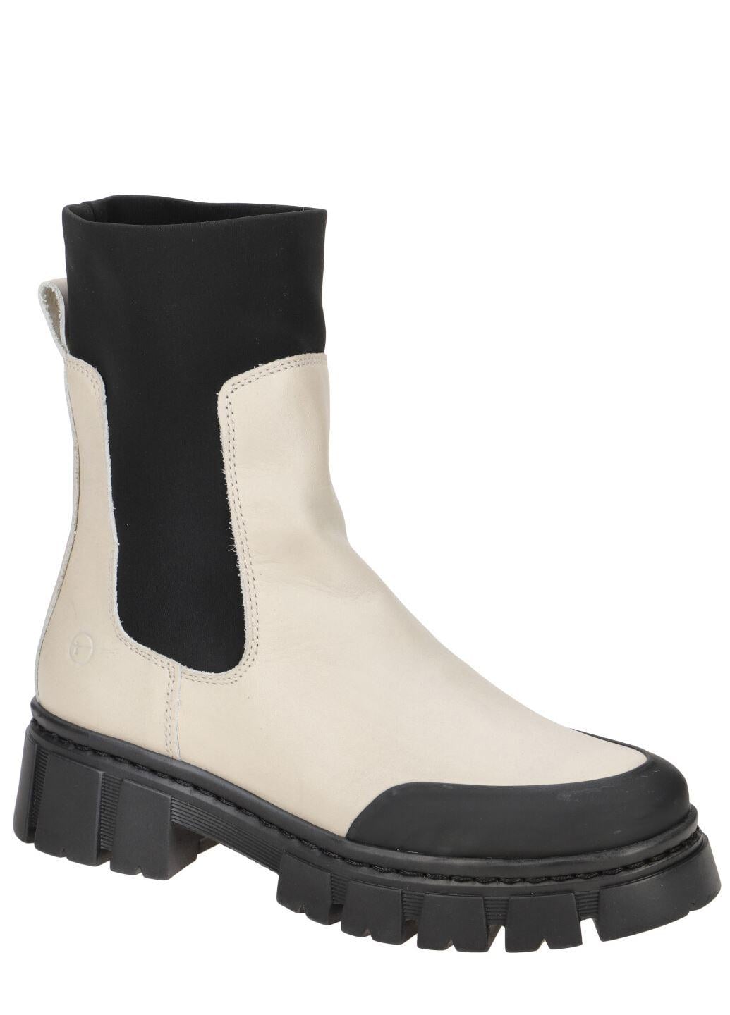 Ботинки челси женские Tamaris кожаные р. 39 Кремовый (FS00060-21)