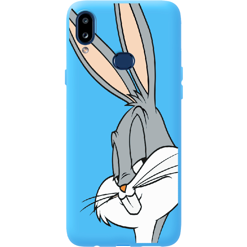 Чохол Boxface Samsung A107 Galaxy A10s Lucky Rabbit Блакитний силікон (37944-bk81-41588)