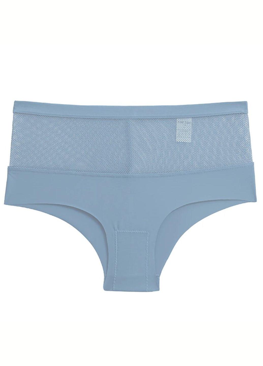 Трусики слипы Finetoo Объятия нежности 745-42 со вставкой из сеточки р. 42/M Голубой