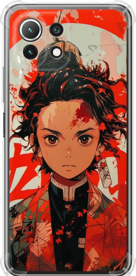 Чехол на Xiaomi Mi 11 Lite Тандзиро Камадо (6131sp-2281-42517)