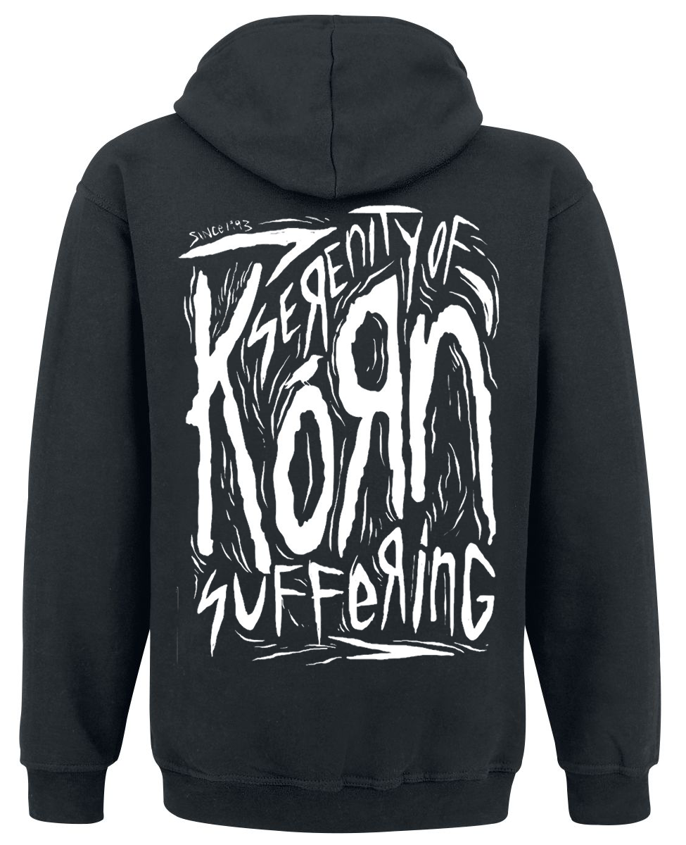 Толстовка с молнией "Korn" Scratched Type S Черный (12653) - фото 2