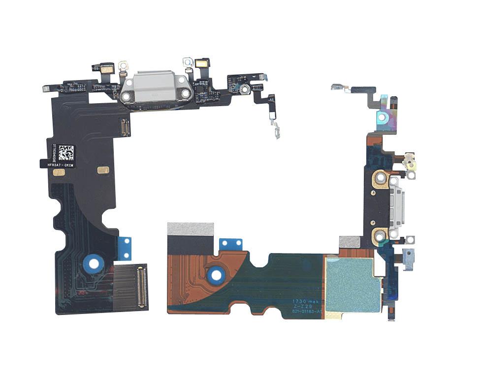 Шлейф разъема питания для Apple iPhone 8 Белый