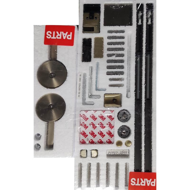 Душевая дверь в нишу KOER SR SD01-120x200-TR-02 прозрачное стекло Easy Clean 8 мм Никель (KR5379) - фото 5