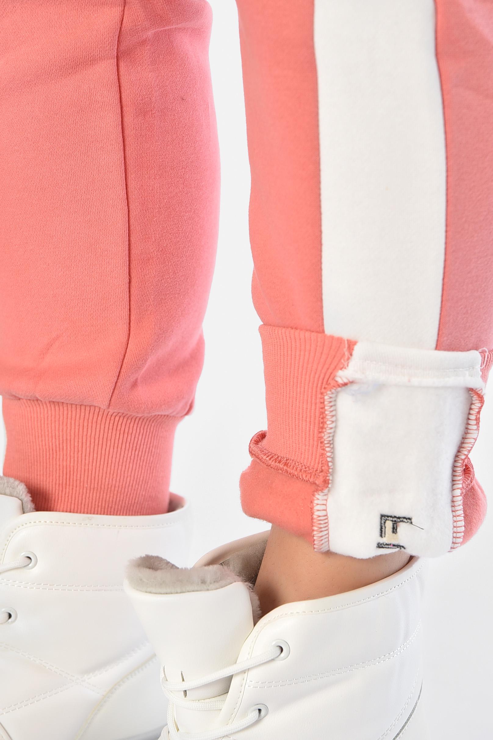 Спортивні штани жіночі на флісі р. 44-46 Темно-рожевий (168422) - фото 4