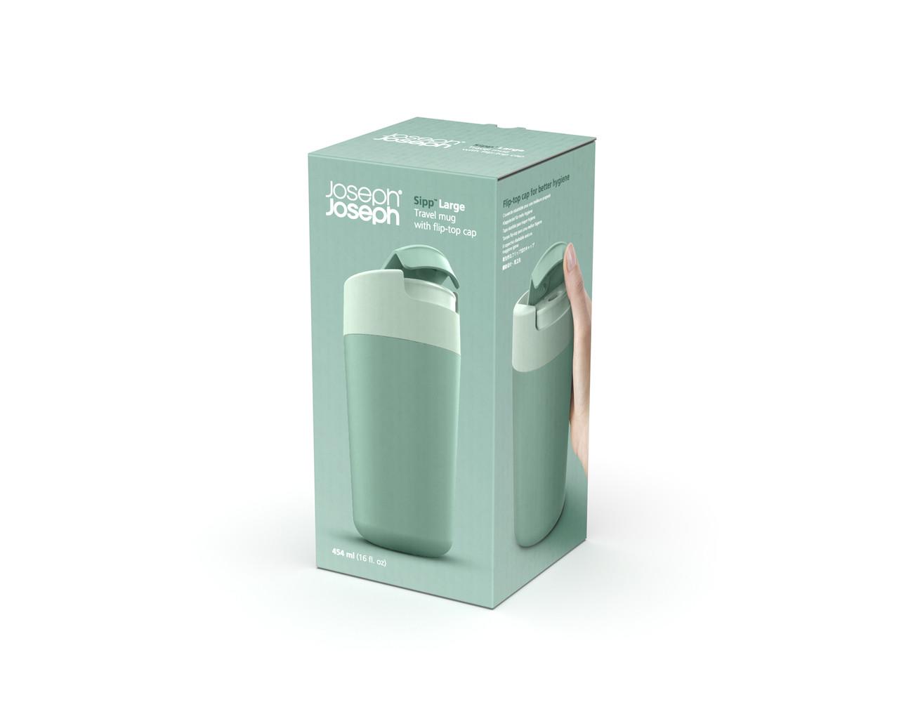 Кружка дорожная Joseph Joseph Sipp с гигиенической крышкой 454 мл (81130) - фото 4