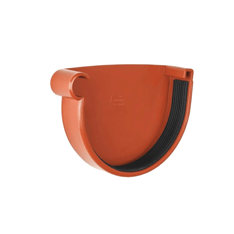 Заглушка желоба левая 90 мм (070050)