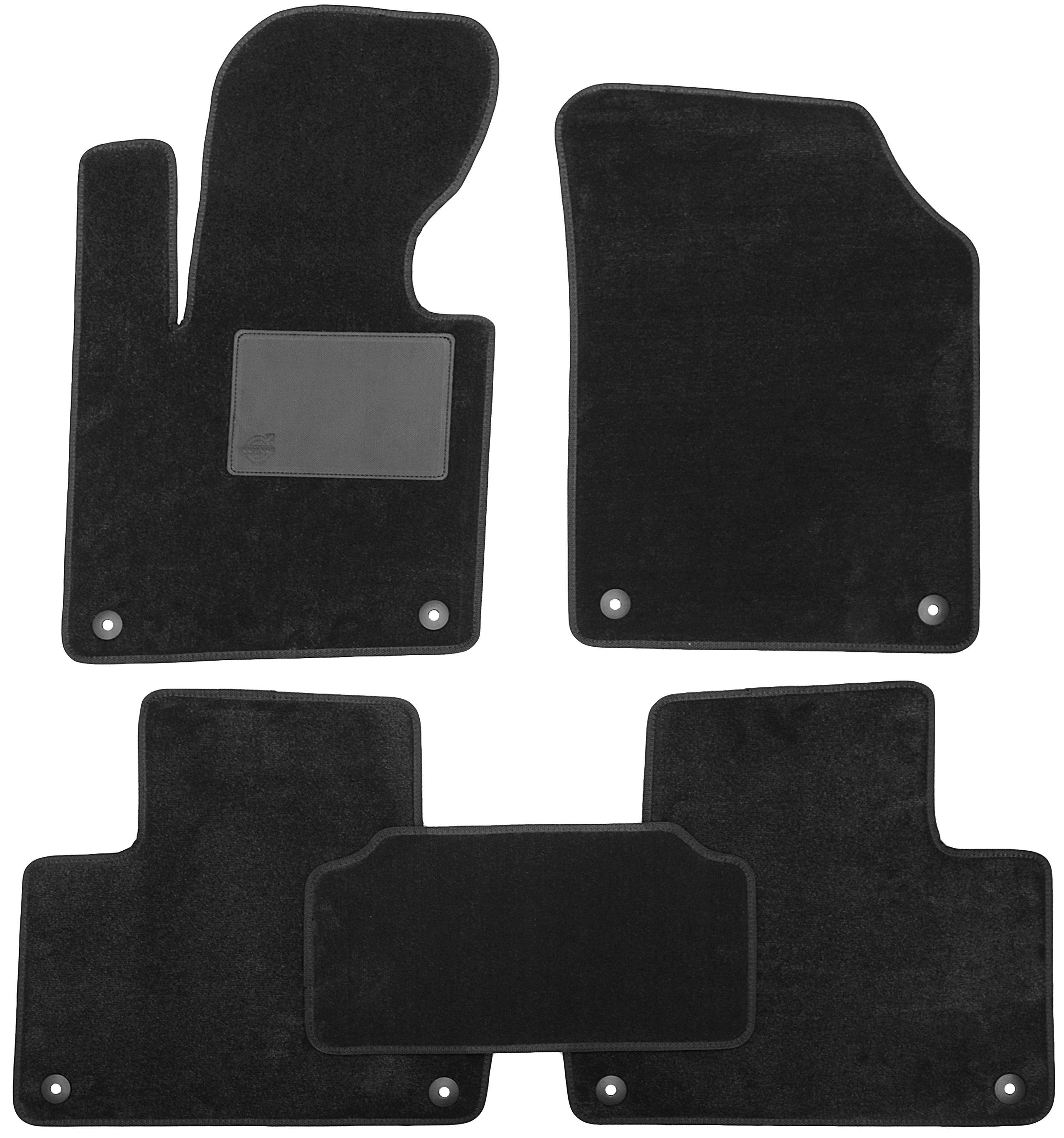 Коврики в салон для Volvo XC 90 '15- текстильные Черный (165619)