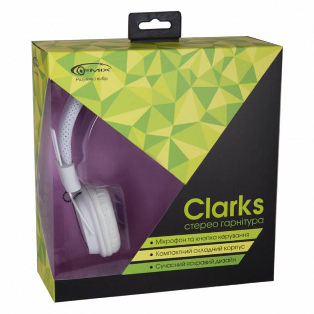 Наушники Gemix Clarks White/Blue - фото 6 Наушники Gemix Clarks White/Blue - фото 6