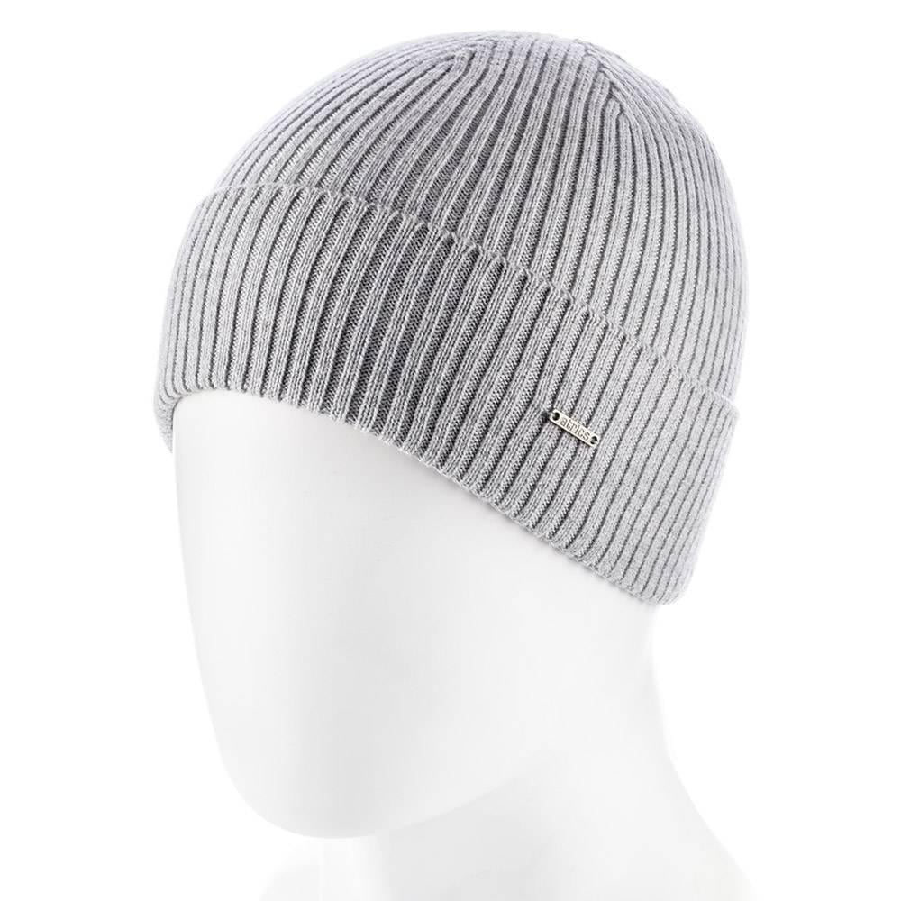 Шапка мужская Actrics MH04 из хлопка одинарная с отворотом Пепельный - фото 1 Шапка мужская Actrics MH04 из хлопка одинарная с отворотом Пепельный - фото 1