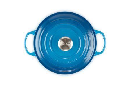 Kаструля Le Creuset Evolution 5,3 л чавунна з кришкою Blue (21177262002430) - фото 4