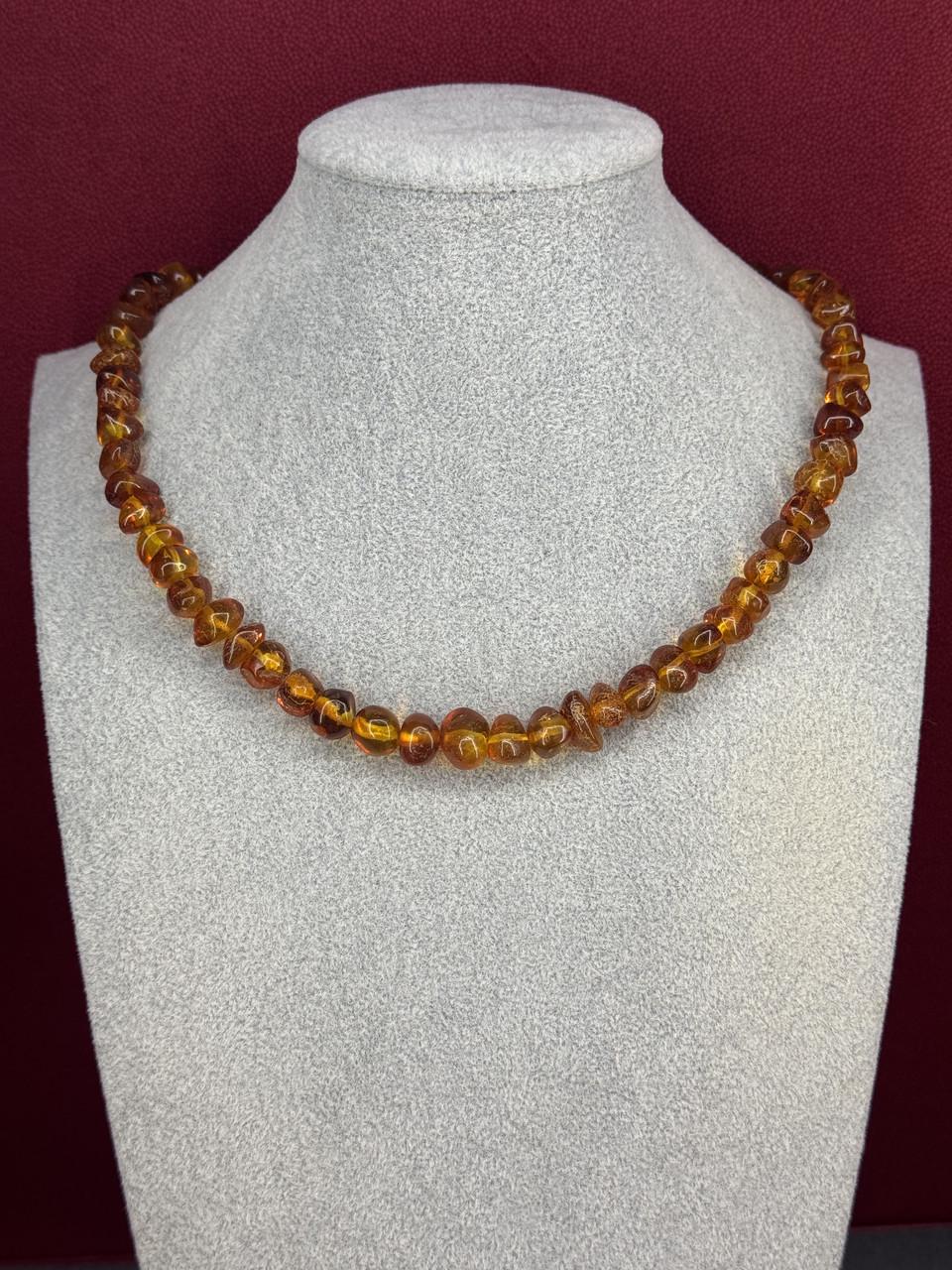 Бусы из янтаря лечебные 48 см (н-706)