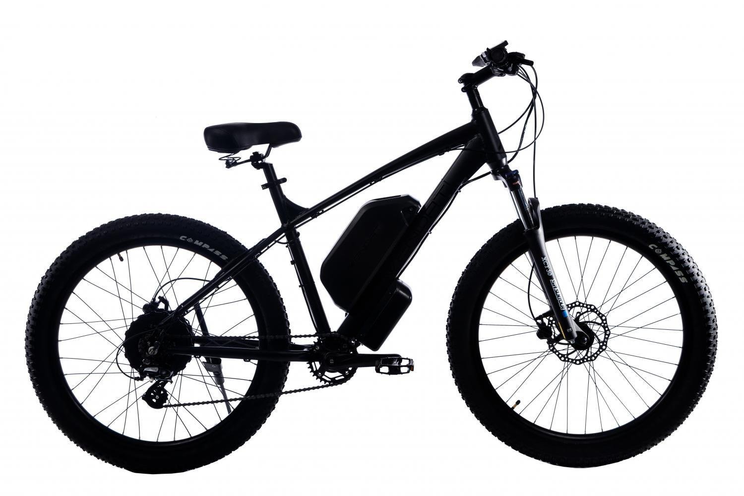 Электровелосипед Wendat MTB с гидравлическими тормозами 27,5"/19" 48V 24Ah 750W Черный матовый (13247544)