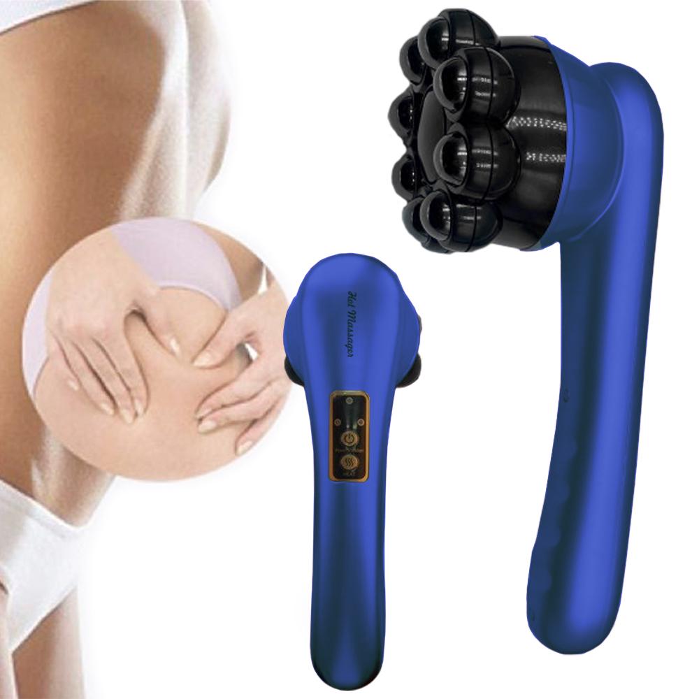 Вибромассажер инфракрасный магнитный Magnetic Heat Massager Синий - фото 3