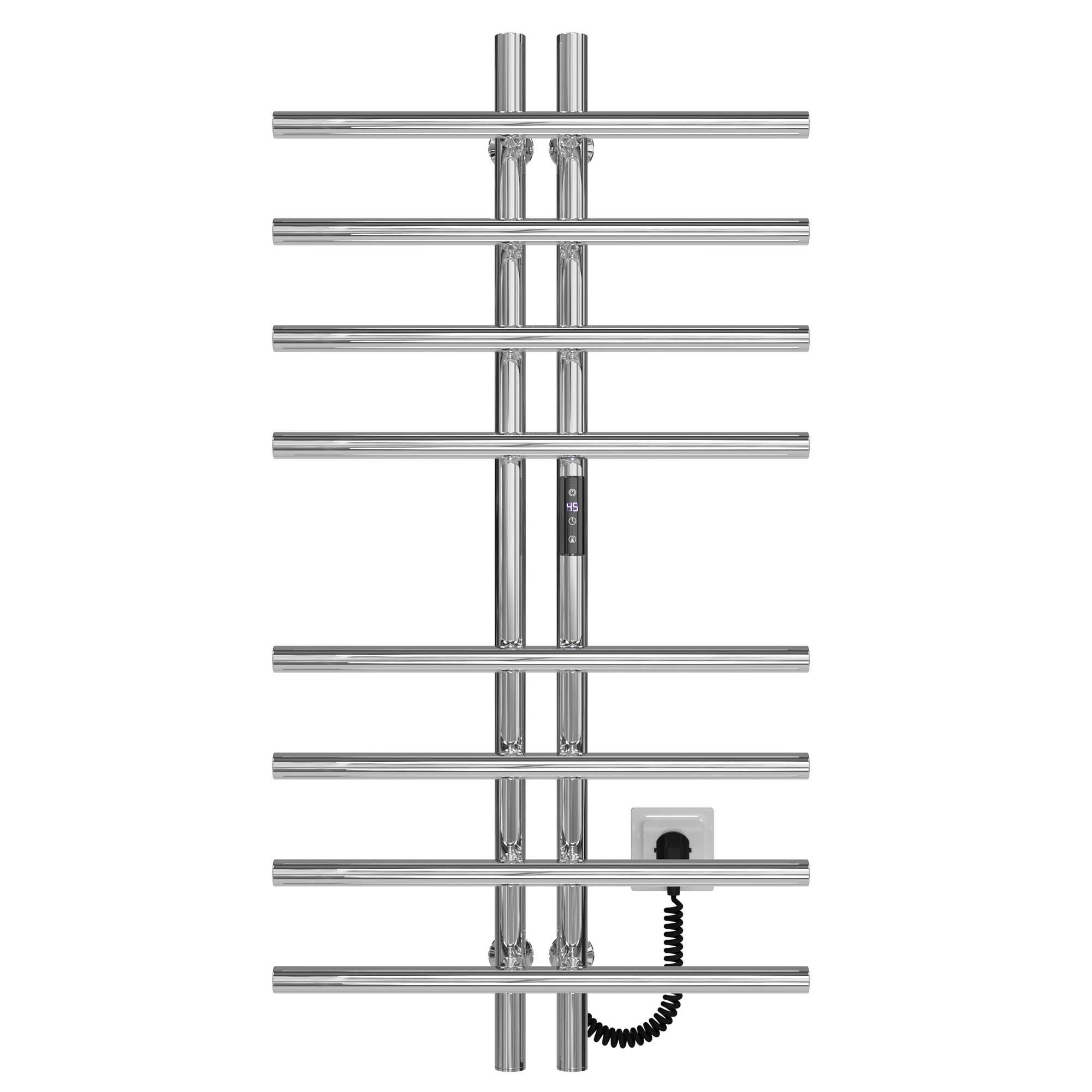 Рушникосушарка електрична Deffi Gray П8 JD03 праве підключення нержавіюча сталь 60х1000 мм Хром (A.GY.100.6.8.E.C.R.1)