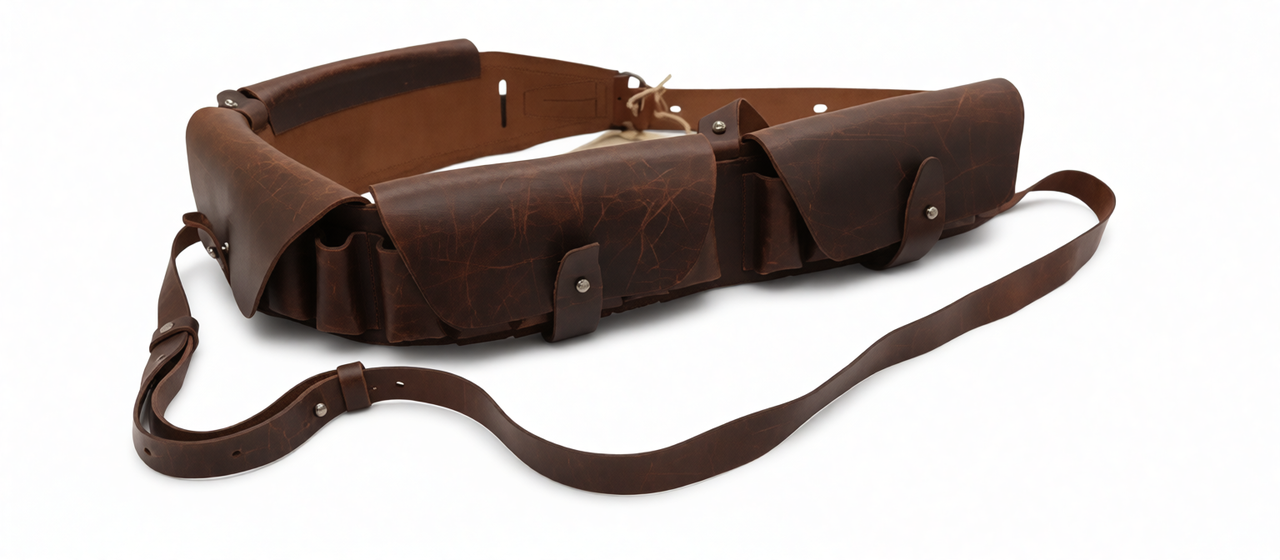 Патронташ Shot на 24 патрони шкіра Коричневий
