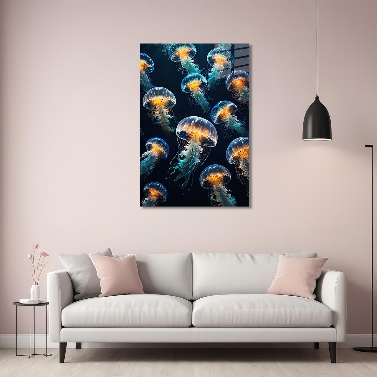 Картина на стекле NovellaPrint Жизнь медуз 50х75 см (457.2) - фото 2