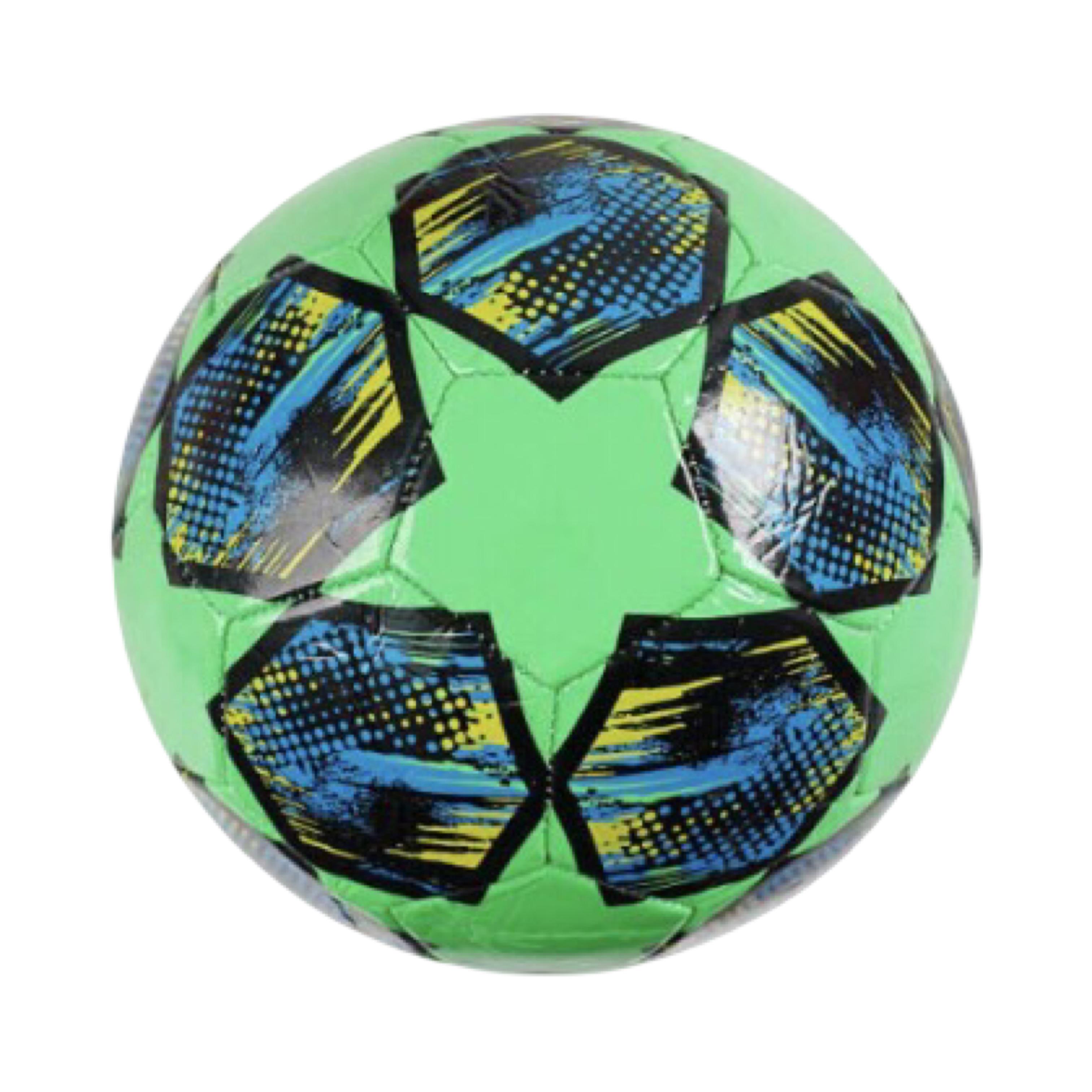 Футбольный мяч №5 PVC 260–270 г резиновая камера Зеленый (C 70157-5)