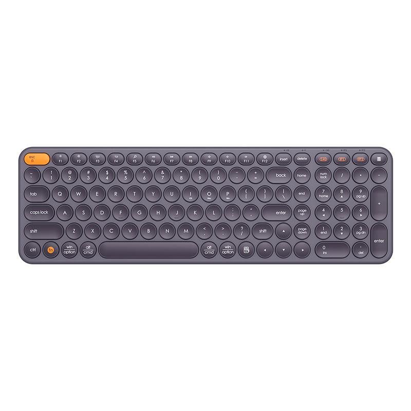 Клавиатура BASEUS K01B Wireless Tri-Mode Keyboard 2.4G Bluetooth 2xAAA 3 V Grey (589475)