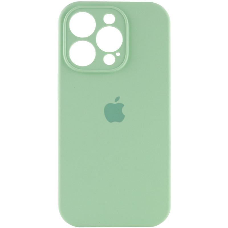 Протиударний Чохол Silicone Case Full Camera Protective (AA) для Apple iPhone 15 Pro Max (6.7") Зелений / Pistachio