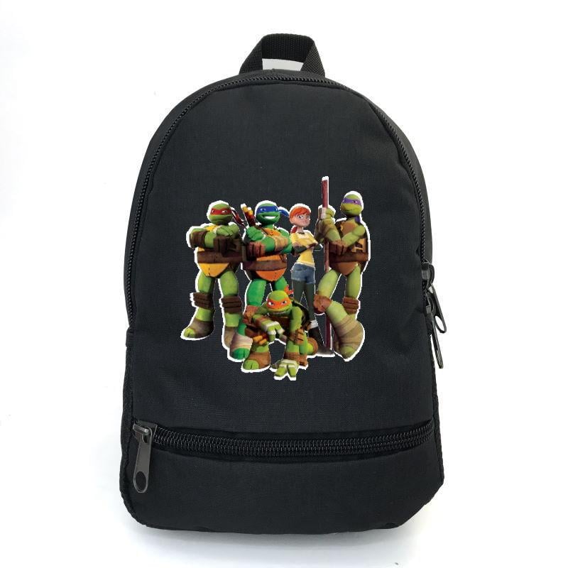 Школьный рюкзак Cappuccino Toys ninja turtle-01 с принтом Черепашки ниндзя 12,5 л Черный (1381809868)