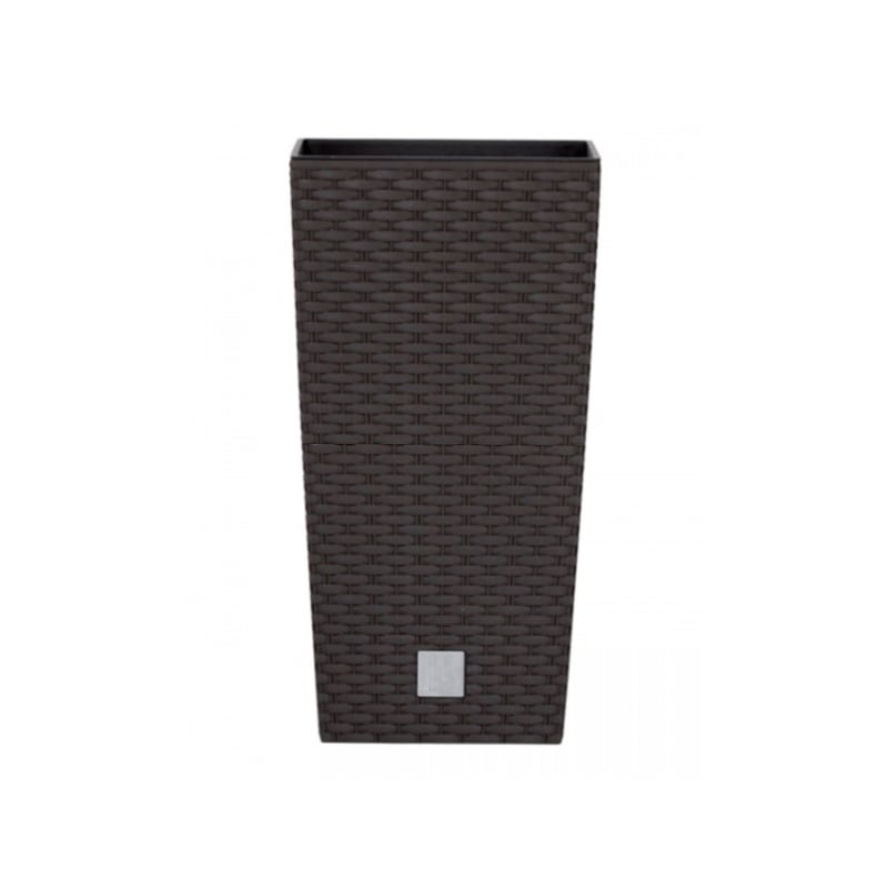 Горшок для цветов Prosperplast Rato квадратный высокий 2в1 200 мм Коричневый