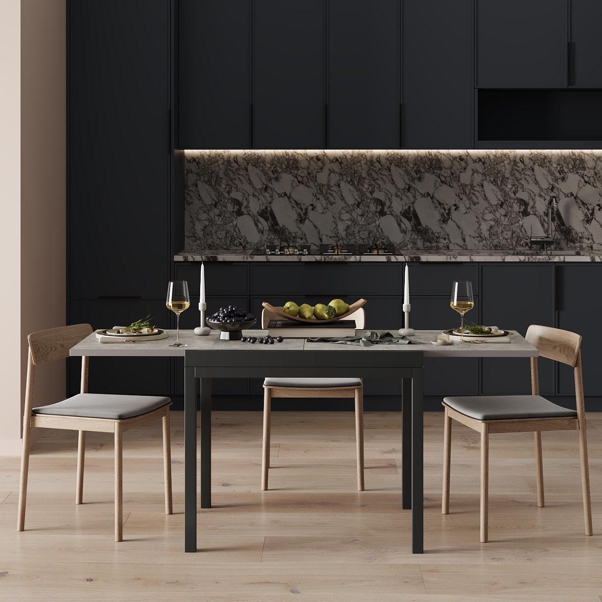 Обеденный стол-трансформер Armstrong 690x750x890 мм Ателье светлый/Графит (GATB08040000020) - фото 3 Обеденный стол-трансформер Armstrong 690x750x890 мм Ателье светлый/Графит (GATB08040000020) - фото 3