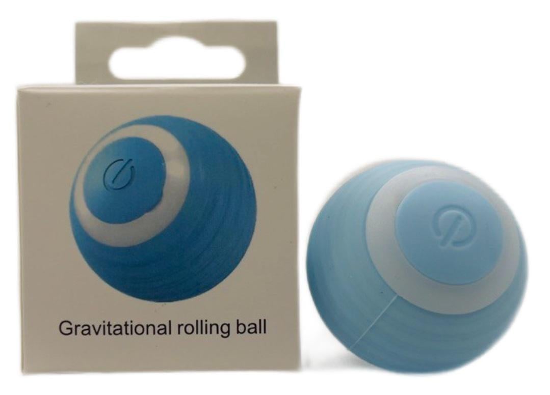 Игрушка интерактивная для кошек и собак со светодиодной подсветкой USB Голубой