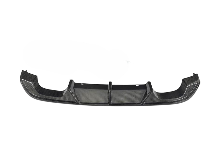 Диффузор заднего бампера DDCarbon для R/R-Line HB 2012-2017 для Volkswagen Golf 7/E-Golf 2012-2020 натуральный карбон (148420)