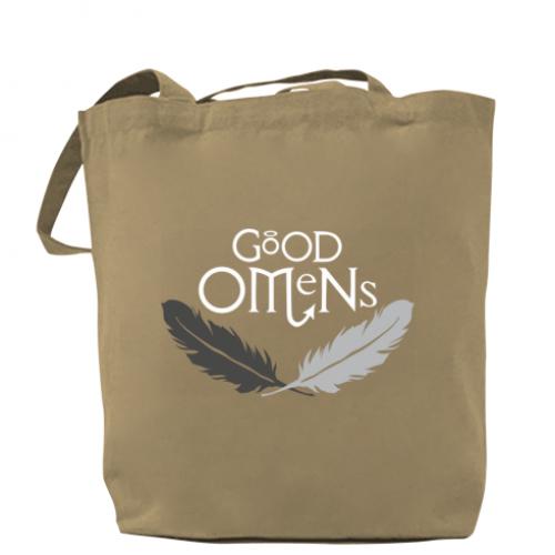 Шоппер Good Omens 37х41 см Капучино (15498773-51-192231) Шоппер Good Omens 37х41 см Капучино (15498773-51-192231)