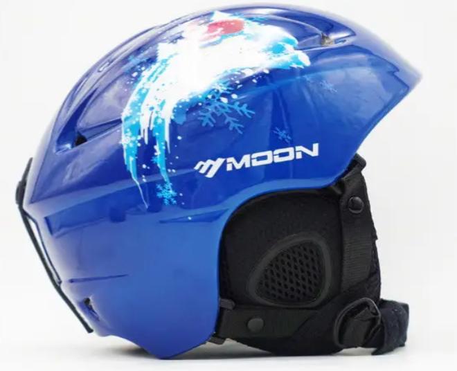 Лижний шолом Moon з малюнком М Синій (ШГ-1504-2) - фото 7 Лижний шолом Moon з малюнком М Синій (ШГ-1504-2) - фото 7