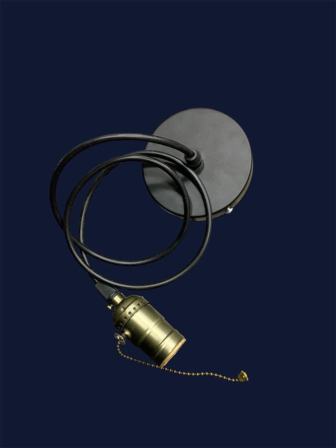 Підвісний світильник Levistella AMP35002-1 лофт з вимикачем ланцюжком на патроні Чорний (1887928303) - фото 2 Підвісний світильник Levistella AMP35002-1 лофт з вимикачем ланцюжком на патроні Чорний (1887928303) - фото 2