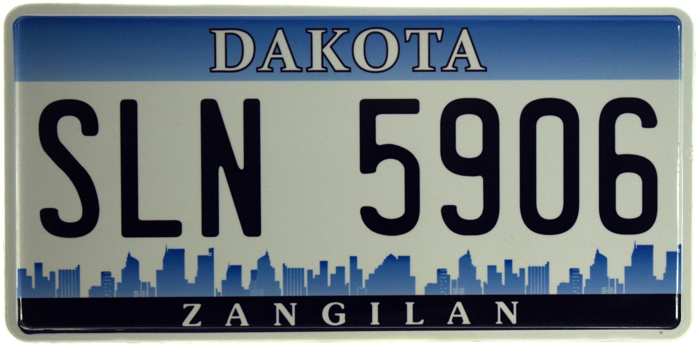 Табличка металлическая "Dakota SLN5906" 15x30 см (ms-103708)