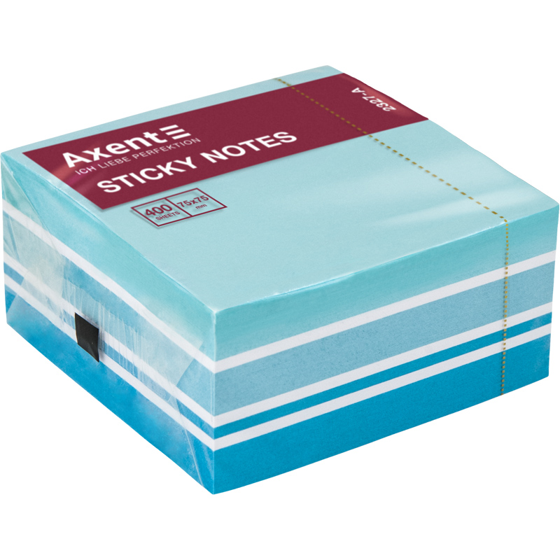 Бумага для заметок Axent 75x75 мм 400 листов пастельные цвета 2327-70-A (4063276037589)