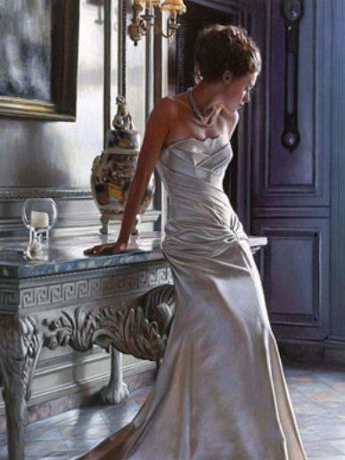 Картина по номерам Josef Otten Люди Ожидание 40х50 см в термопакете (3525RA_O-mt)