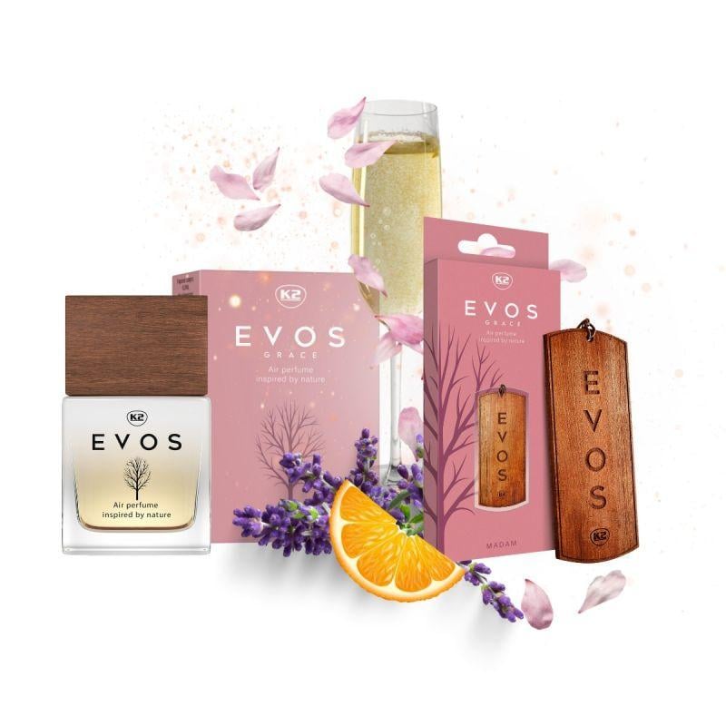 Ароматизатор для салона авто К2 Evos Grace Madam Женский аромат 50 мл - фото 3 Ароматизатор для салона авто К2 Evos Grace Madam Женский аромат 50 мл - фото 3
